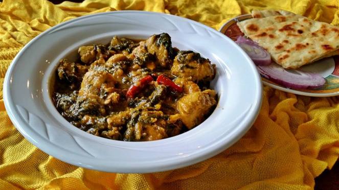 Saag chicken